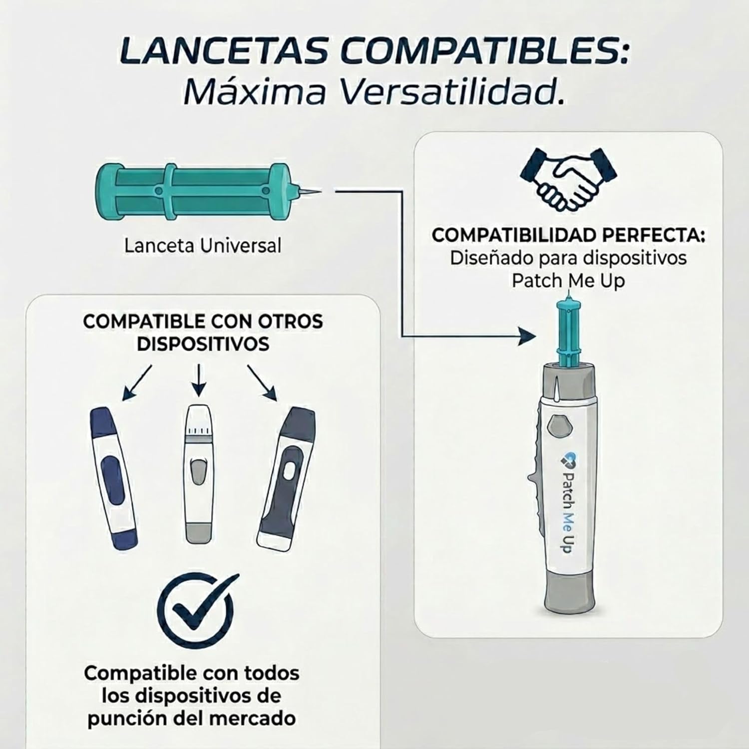 Lancetas Universales Estériles 28G