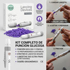 Dispositivo de Punción + 100 Lancetas 30G