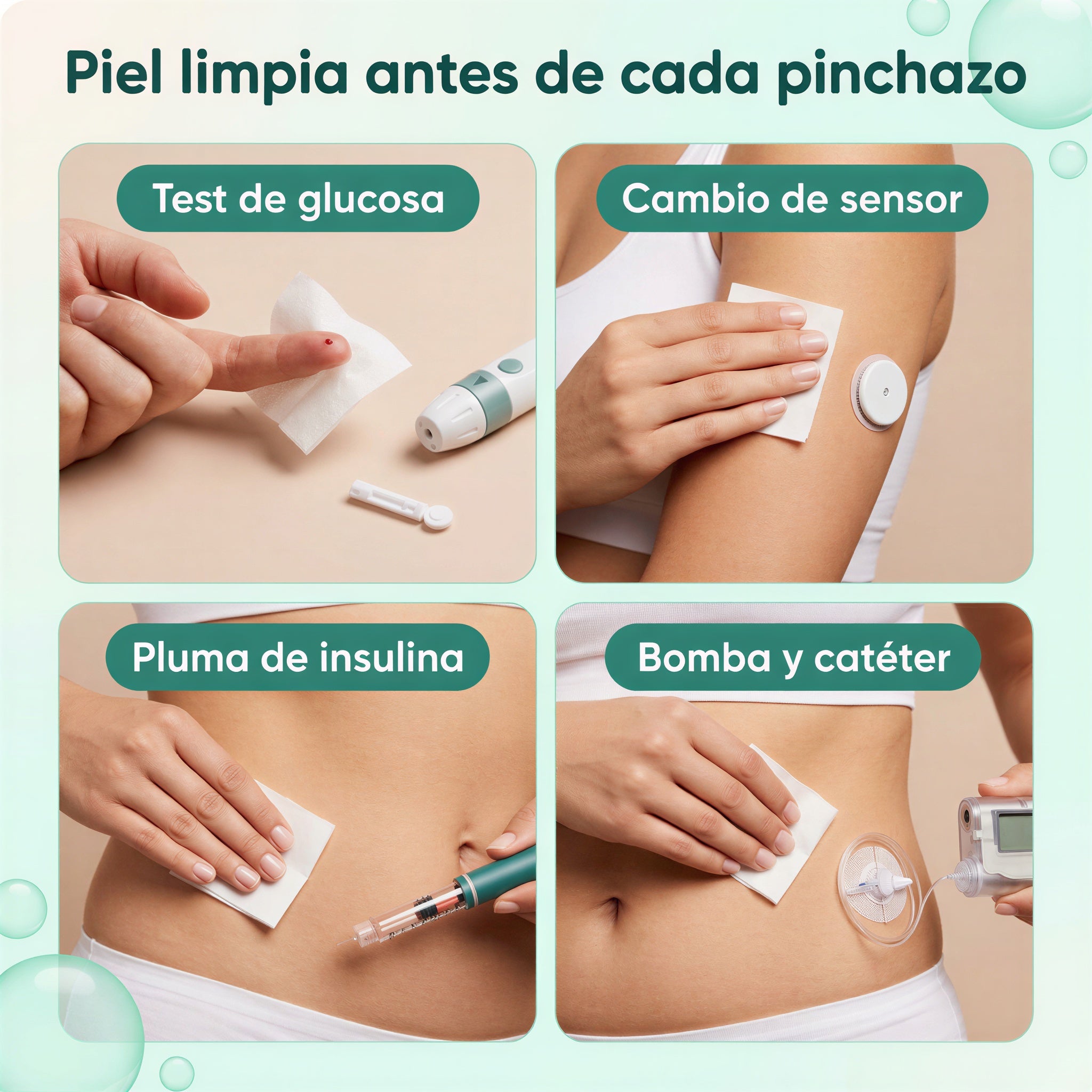 Toallitas de alcohol isopropílico 70% Skin Prep - imagen 3