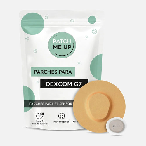 Parches Patch Me Up para sensor Dexcom G7, color beige