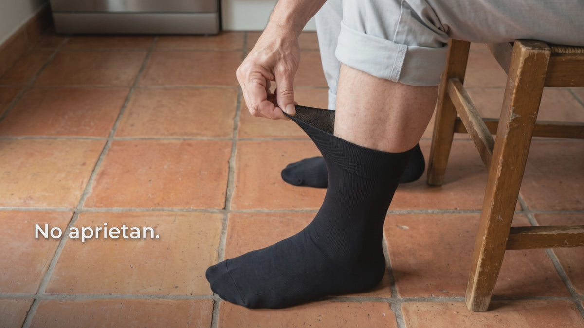 Vídeo: calcetines para diabéticos sin goma Patch Me Up, no aprietan